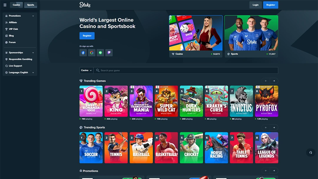 Stake crypto casino offer