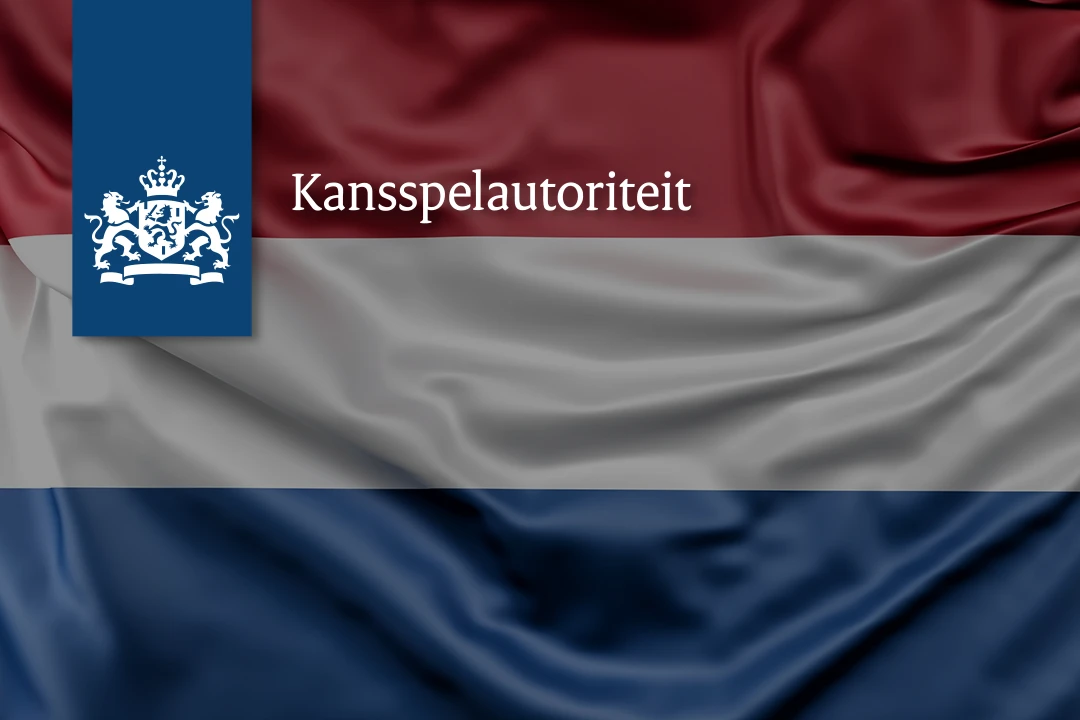 Dutch Gambling Authority logo on Netherlands flag
