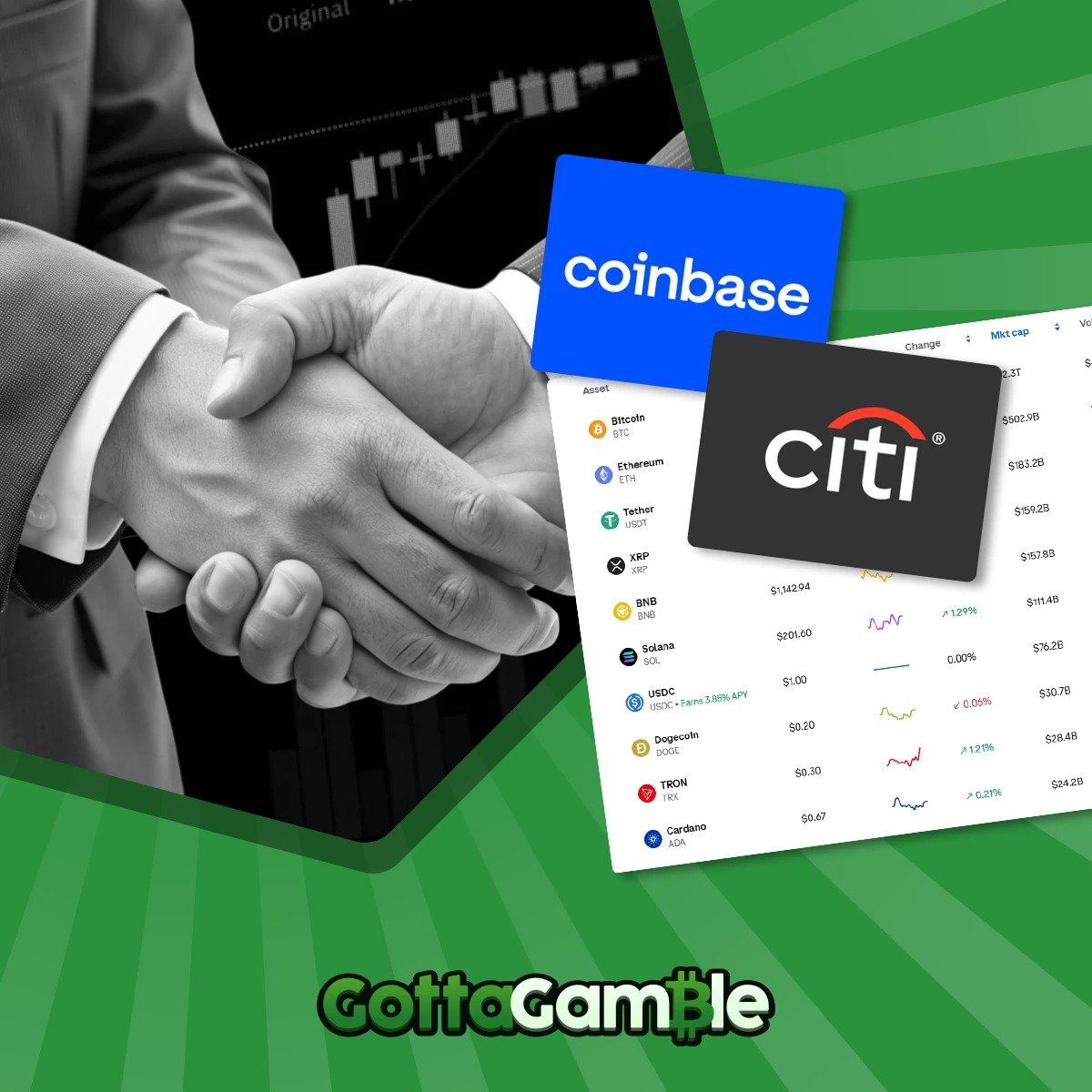 Citi Teams up with Coinbase