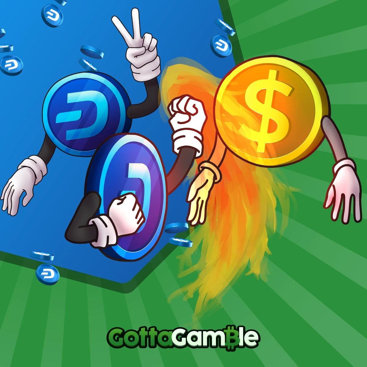 Dash coin hitting US Dollar coin